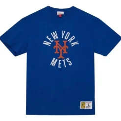 Men Mitchell & Ness T-Shirts & Tops-Legendary Slub S/S Tee New York Mets