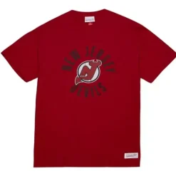 Men Mitchell & Ness T-Shirts & Tops-Legendary Slub S/S Tee New Jersey Devils