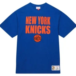 Men Mitchell & Ness T-Shirts & Tops-Legendary Slub S/S Tee New York Knicks