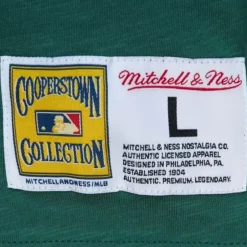 Men Mitchell & Ness T-Shirts & Tops-Legendary Slub S/S Tee Oakland Athletics