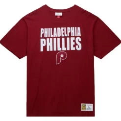 Men Mitchell & Ness T-Shirts & Tops-Legendary Slub S/S Tee Philadelphia Phillies