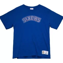 Men Mitchell & Ness T-Shirts & Tops-Legendary Slub S/S Tee Philadelphia 76Ers