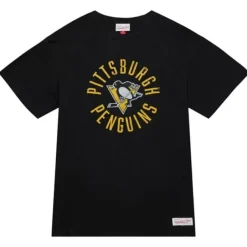 Men Mitchell & Ness T-Shirts & Tops-Legendary Slub S/S Tee Pittsburgh Penguins