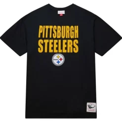 Men Mitchell & Ness T-Shirts & Tops-Legendary Slub S/S Tee Pittsburgh Steelers