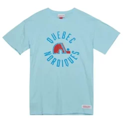 Men Mitchell & Ness T-Shirts & Tops-Legendary Slub S/S Tee Quebec Nordiques