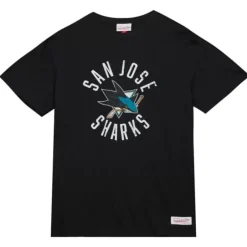 Men Mitchell & Ness T-Shirts & Tops-Legendary Slub S/S Tee San Jose Sharks