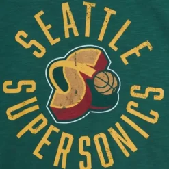 Men Mitchell & Ness T-Shirts & Tops-Legendary Slub S/S Tee Seattle Supersonics