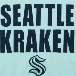 Men Mitchell & Ness T-Shirts & Tops-Legendary Slub Ss Tee Seattle Kraken