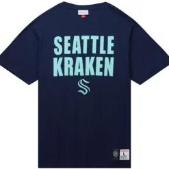 Men Mitchell & Ness T-Shirts & Tops-Legendary Slub S/S Tee Seattle Kraken