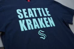 Men Mitchell & Ness T-Shirts & Tops-Legendary Slub S/S Tee Seattle Kraken