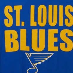 Men Mitchell & Ness T-Shirts & Tops-Legendary Slub S/S Tee St. Louis Blues