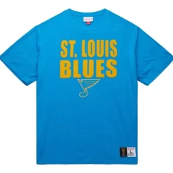 Men Mitchell & Ness T-Shirts & Tops-Legendary Slub Ss Tee St. Louis Blues