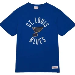 Men Mitchell & Ness T-Shirts & Tops-Legendary Slub S/S Tee St. Louis Blues