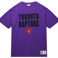 Men Mitchell & Ness T-Shirts & Tops-Legendary Slub S/S Tee Toronto Raptors