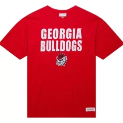 Men Mitchell & Ness T-Shirts & Tops-Legendary Slub S/S Tee University Of Georgia