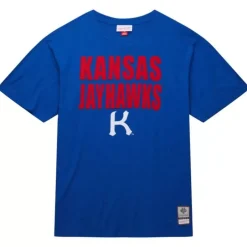 Men Mitchell & Ness T-Shirts & Tops-Legendary Slub S/S Tee University Of Kansas