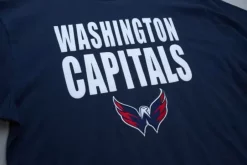 Men Mitchell & Ness T-Shirts & Tops-Legendary Slub S/S Tee Washington Capitals