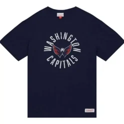 Men Mitchell & Ness T-Shirts & Tops-Legendary Slub S/S Tee Washington Capitals