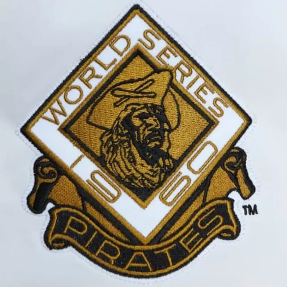 Men Mitchell & Ness Jackets & Outerwear-Legends Satin Jacket Pittsburgh Pirates Roberto Clemente