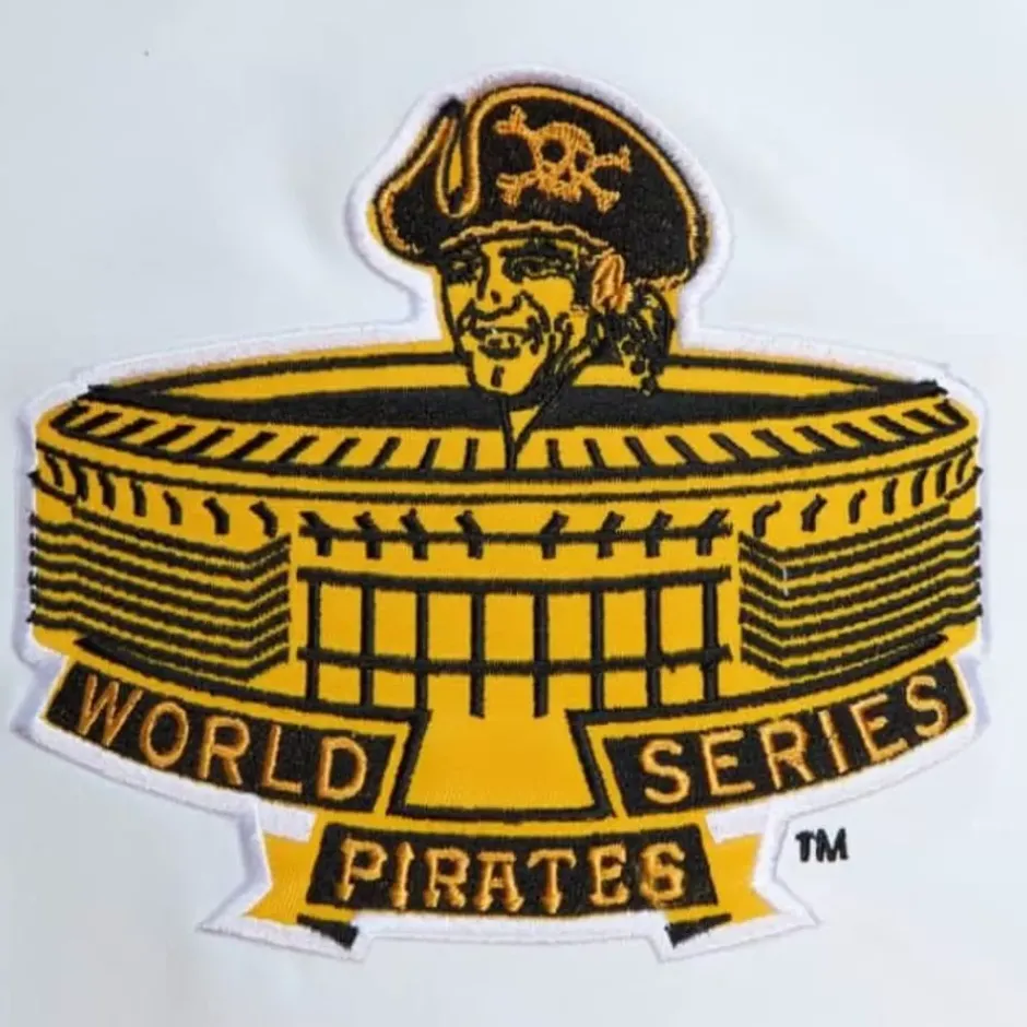 Men Mitchell & Ness Jackets & Outerwear-Legends Satin Jacket Pittsburgh Pirates Roberto Clemente