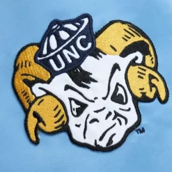 Men Mitchell & Ness Jackets & Outerwear-Lightweight Satin Bomber Vintage Logo University Of North Carolina