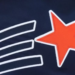 Men Mitchell & Ness Jackets & Outerwear-Lightweight Satin Jacket Houston Astros