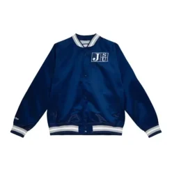 Men Mitchell & Ness Jackets & Outerwear-Lightweight Satin Jacket Jackson State University