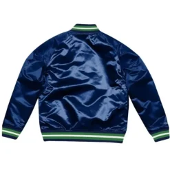 Men Mitchell & Ness Jackets & Outerwear-Lightweight Satin Jacket Dallas Mavericks