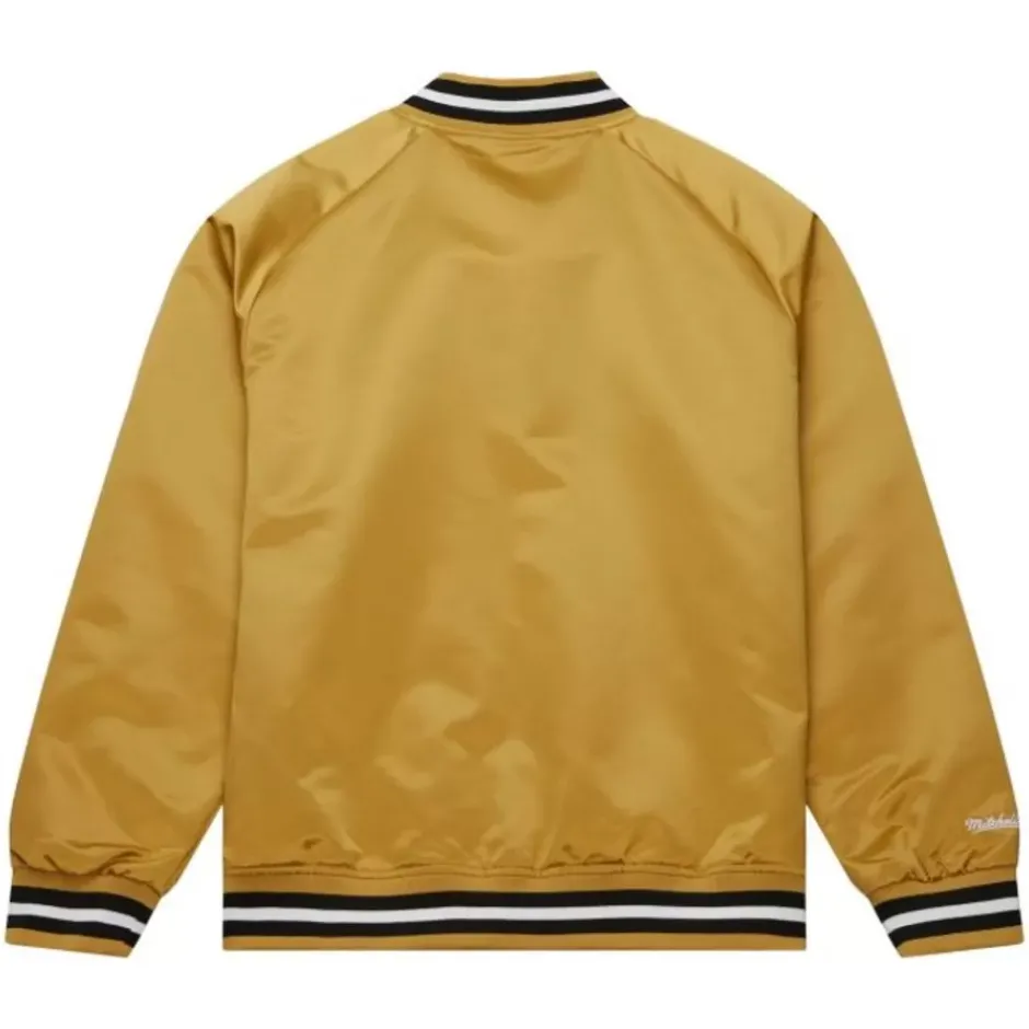 Men Mitchell & Ness Jackets & Outerwear-Lightweight Satin Jacket Current Logo Vegas Golden Knights