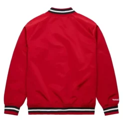 Men Mitchell & Ness Jackets & Outerwear-Lightweight Satin Jacket Chicago Bulls