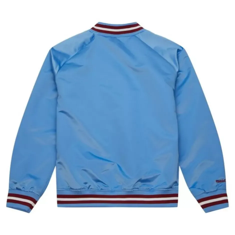 Men Mitchell & Ness Jackets & Outerwear-Lightweight Satin Jacket Philadelphia Phillies