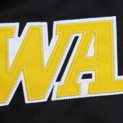 Men Mitchell & Ness Jackets & Outerwear-Lightweight Satin Jacket Golden State Warriors