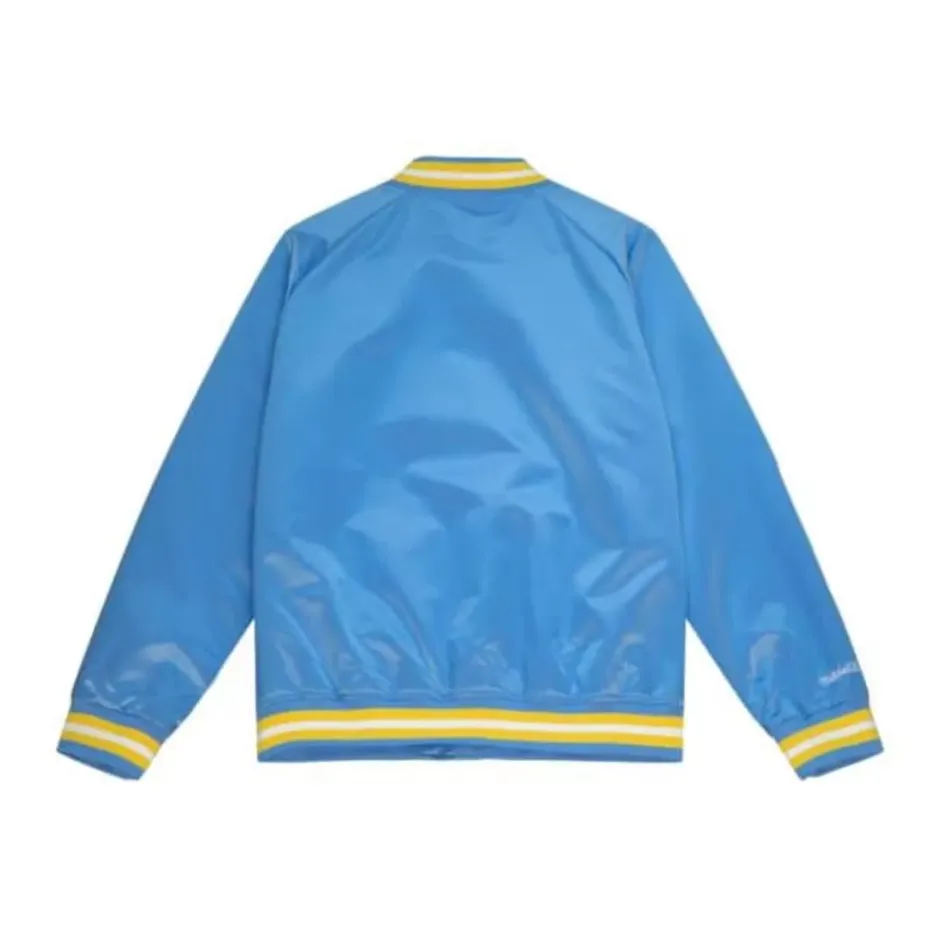 Men Mitchell & Ness Jackets & Outerwear-Lightweight Satin Jacket Southern University And A&M College