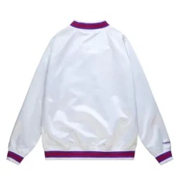 Men Mitchell & Ness Jackets & Outerwear-Lightweight Satin Jacket Toronto Raptors