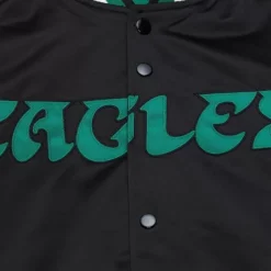 Men Mitchell & Ness Jackets & Outerwear-Lightweight Satin Jacket Philadelphia Eagles