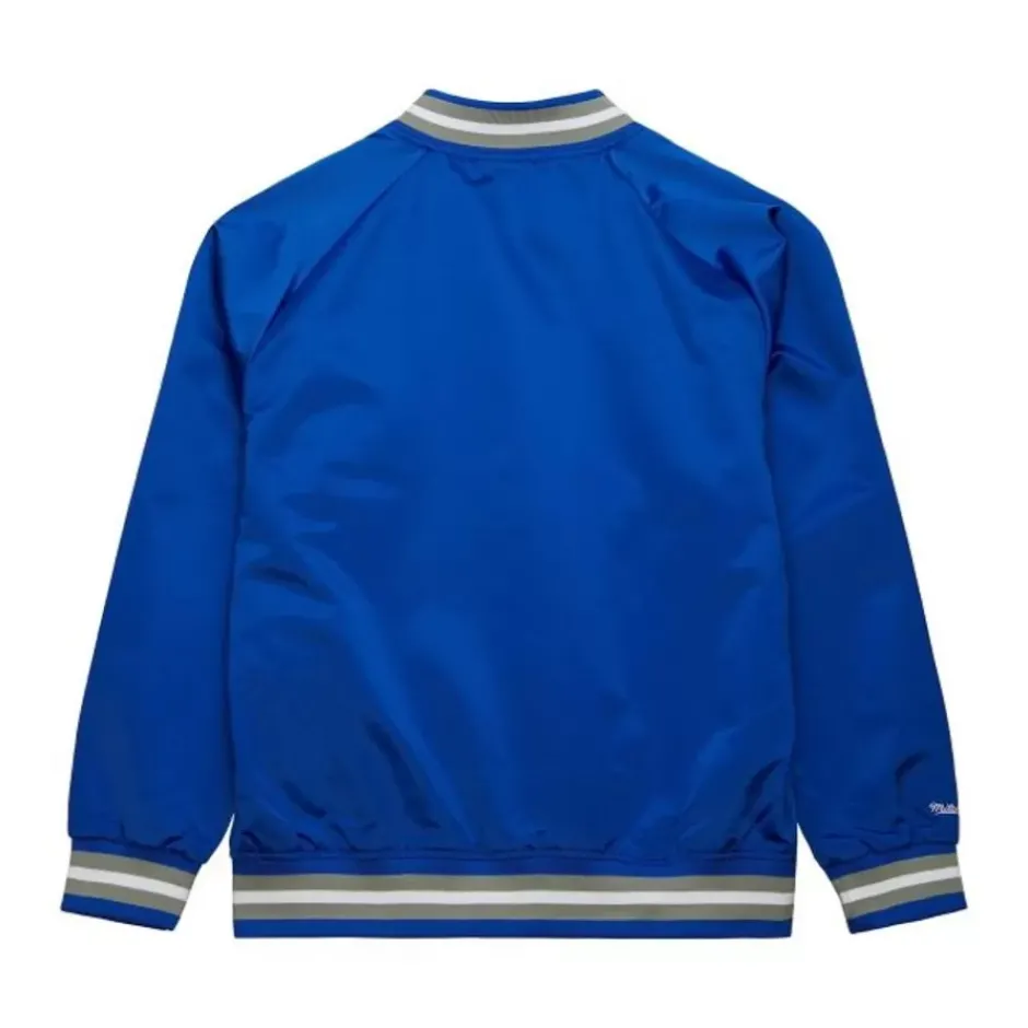 Men Mitchell & Ness Jackets & Outerwear-Lightweight Satin Jacket Los Angeles Dodgers