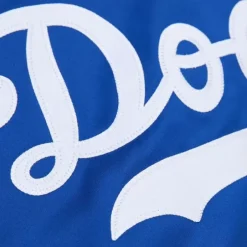 Men Mitchell & Ness Jackets & Outerwear-Lightweight Satin Jacket Los Angeles Dodgers