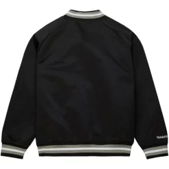 Men Mitchell & Ness Jackets & Outerwear-Lightweight Satin Jacket Current Logo Los Angeles Kings