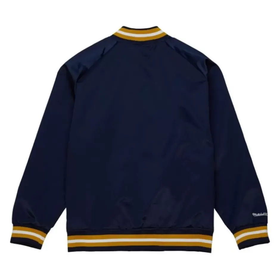 Men Mitchell & Ness Jackets & Outerwear-Lightweight Satin Jacket Current Logo University Of Notre Dame