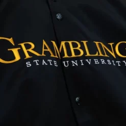 Men Mitchell & Ness Jackets & Outerwear-Lightweight Satin Jacket Grambling State University