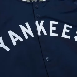 Men Mitchell & Ness Jackets & Outerwear-Lightweight Satin Jacket New York Yankees