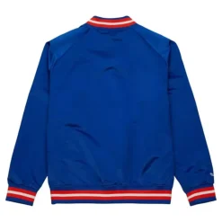 Men Mitchell & Ness Jackets & Outerwear-Lightweight Satin Jacket New York Mets
