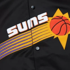 Men Mitchell & Ness Jackets & Outerwear-Lightweight Satin Jacket Phoenix Suns