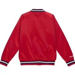 Men Mitchell & Ness Jackets & Outerwear-Lightweight Satin Jacket California Angels