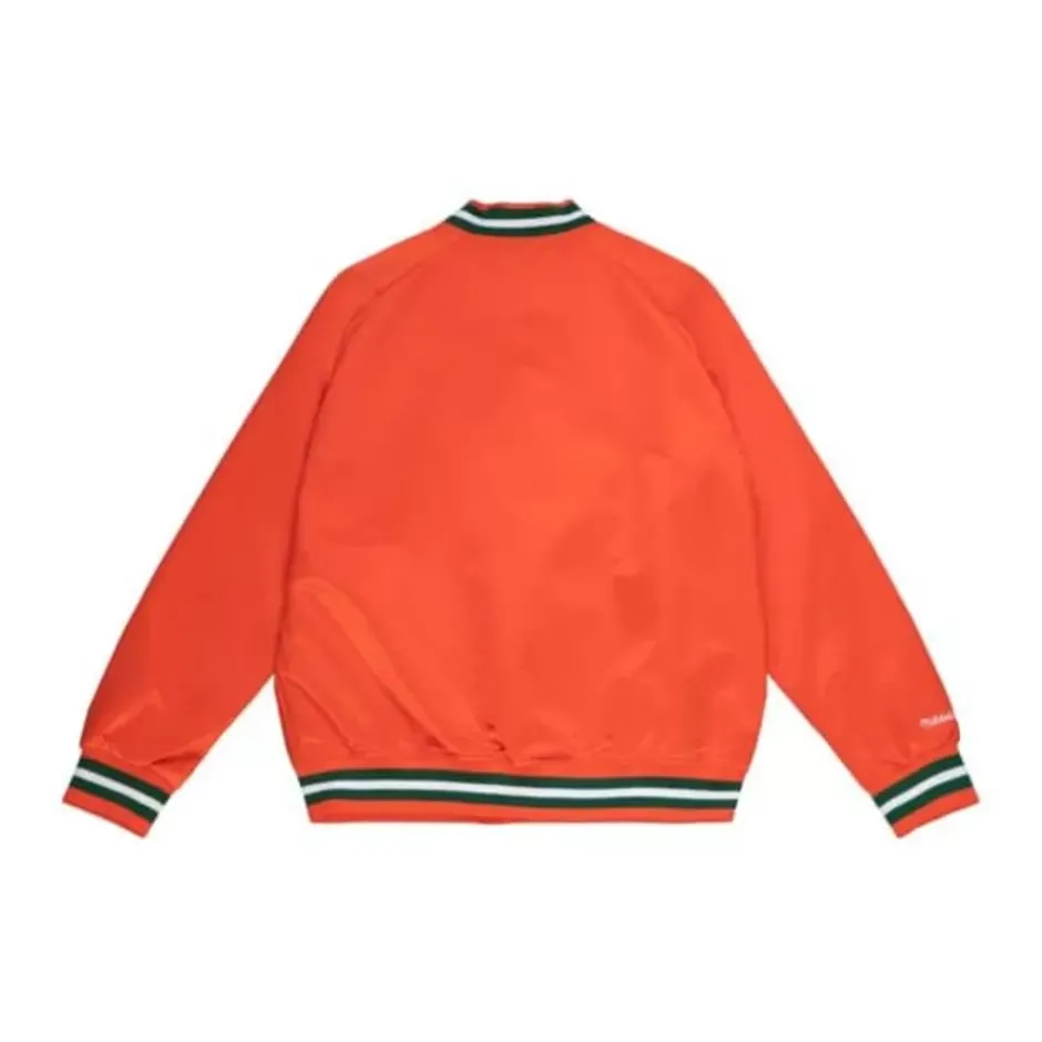 Men Mitchell & Ness Jackets & Outerwear-Lightweight Satin Jacket Florida A&M University