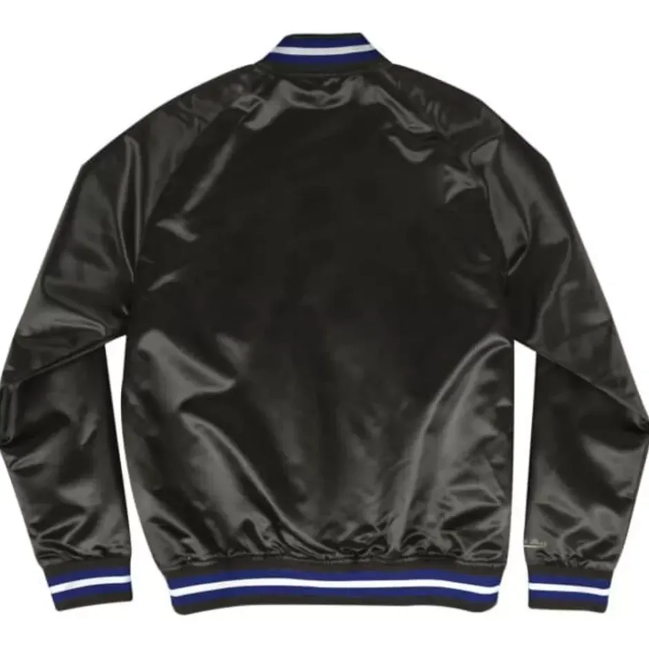 Men Mitchell & Ness Jackets & Outerwear-Lightweight Satin Jacket Los Angeles Dodgers