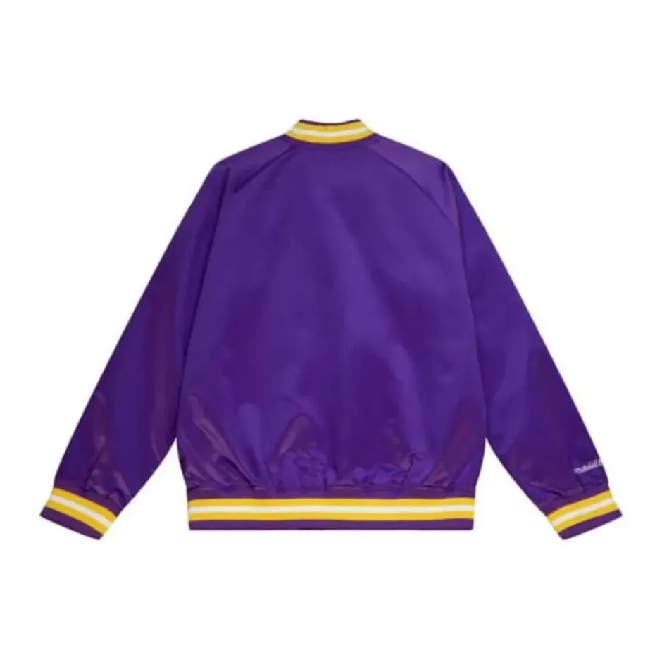Men Mitchell & Ness Jackets & Outerwear-Lightweight Satin Jacket Prairie View A&M University