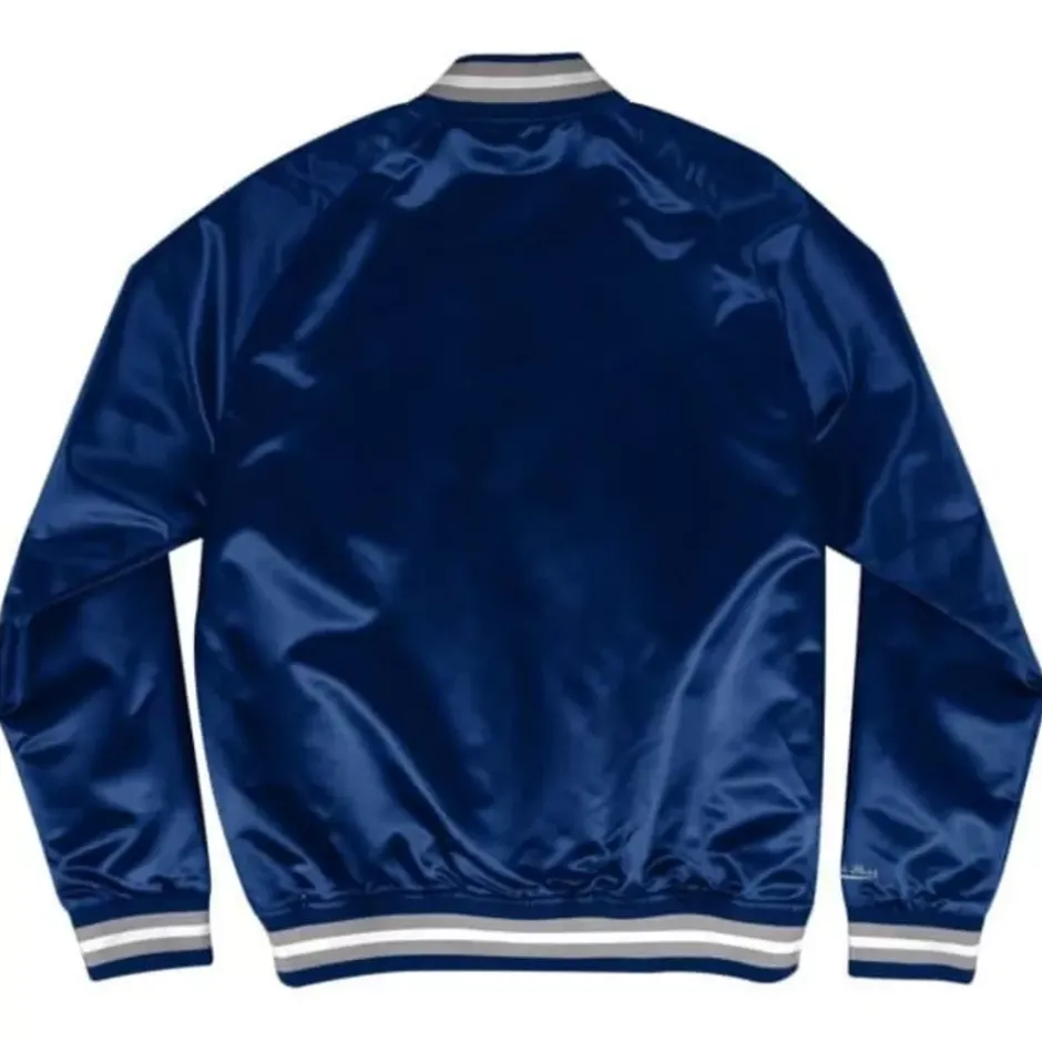 Men Mitchell & Ness Jackets & Outerwear-Lightweight Satin Jacket Dallas Cowboys