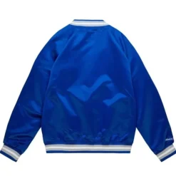 Men Mitchell & Ness Jackets & Outerwear-Lightweight Satin Jacket Hampton University