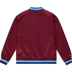 Men Mitchell & Ness Jackets & Outerwear-Lightweight Satin Jacket Colorado Avalanche